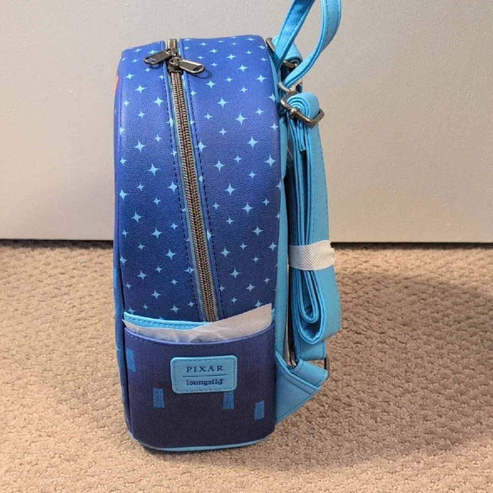 Loungefly Disney Blue Pixar Movies Family Mini Backpack NWT